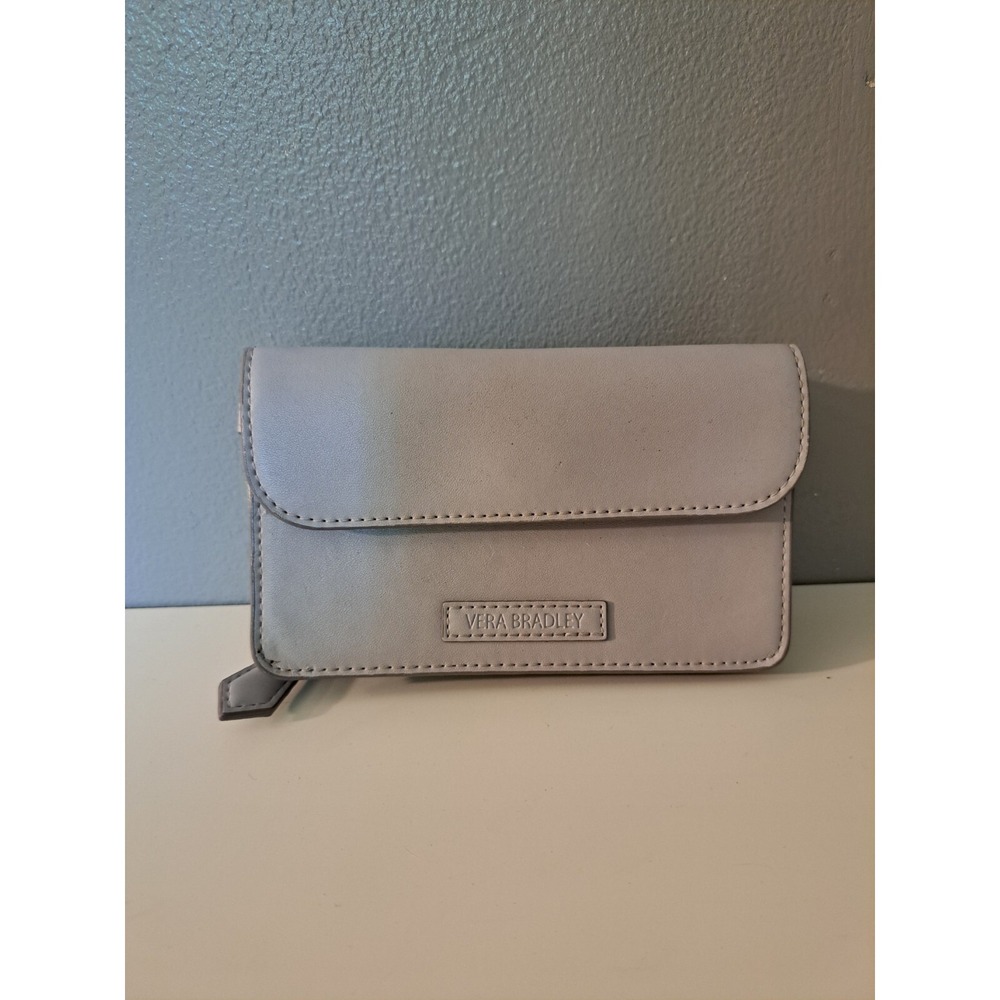 Vera Bradley Wallet Zip Button Lilac - Picture 1 of 3
